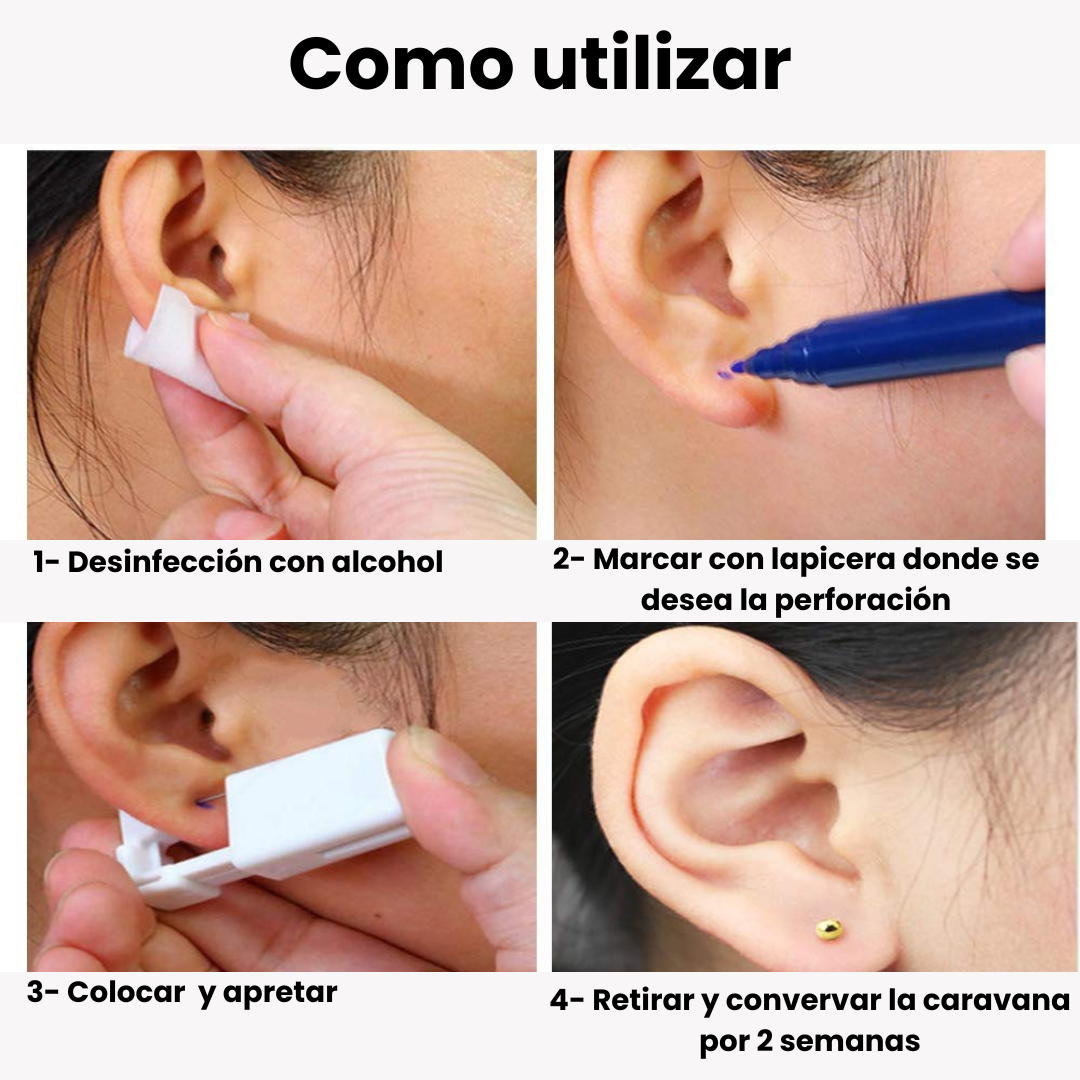 PERFORADORA Abridor de Oreja BLANCA