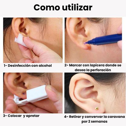 PERFORADORA Abridor de Oreja BLANCA